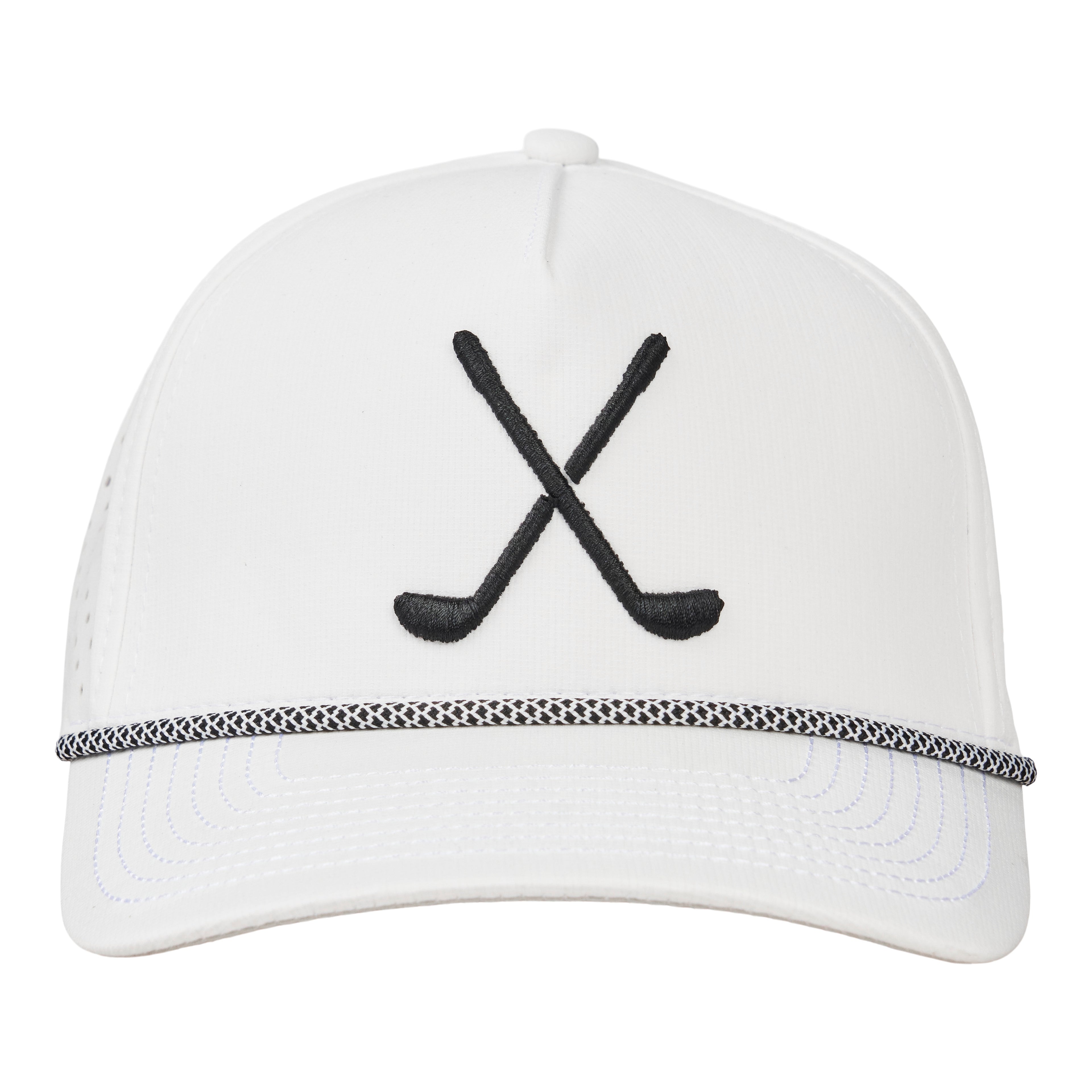 GOLFA Black Hydro Rope Hat