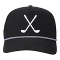GOLFA Black Hydro Rope Hat