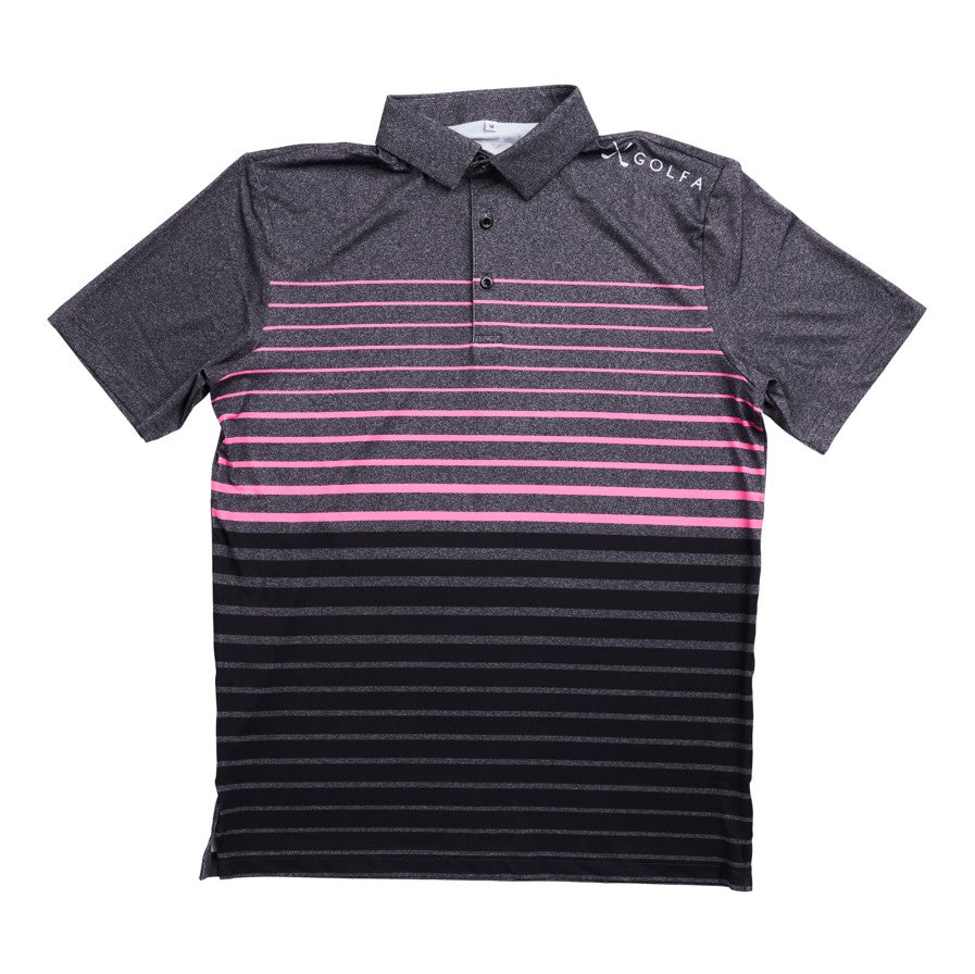 OG Series - Charcoal Pink Stripe Polo