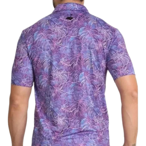 GOLFA Purple Palm Polo